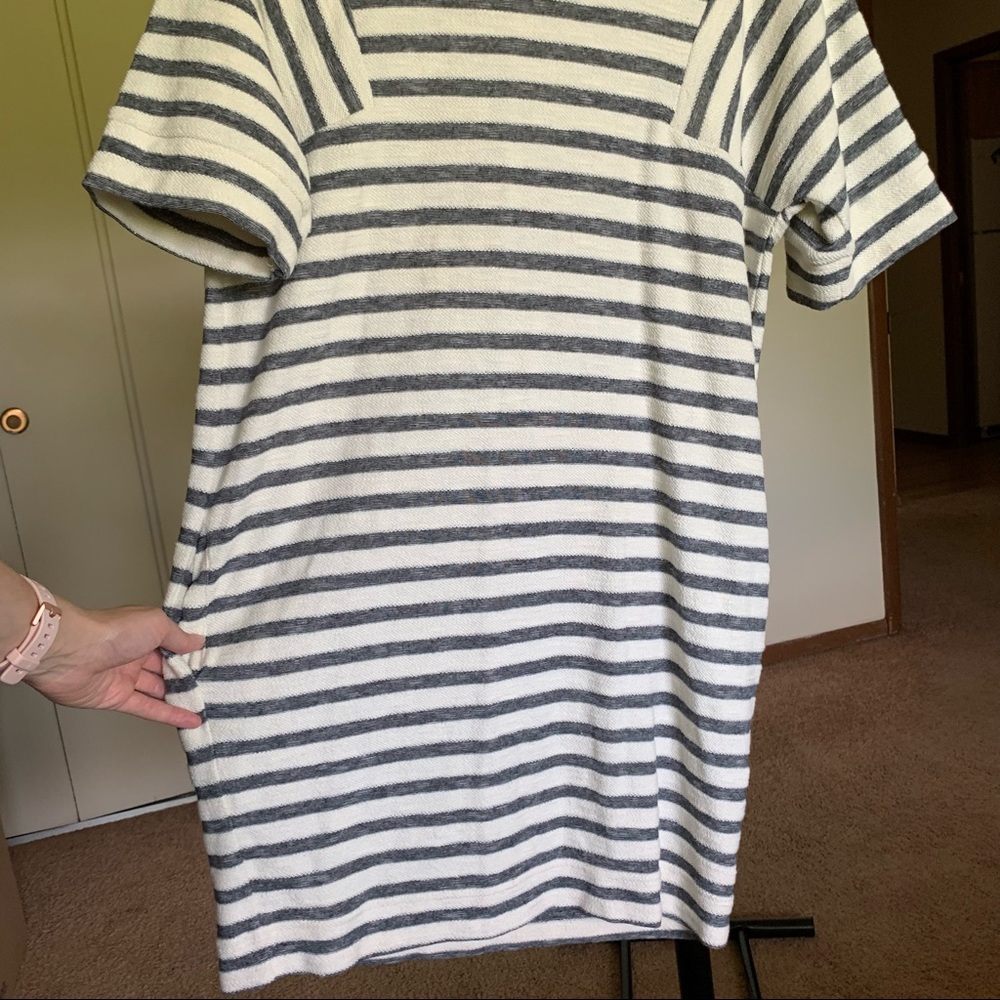 Banana Republic Striped Midi Shirt Dress Small - Picture 2 of 8